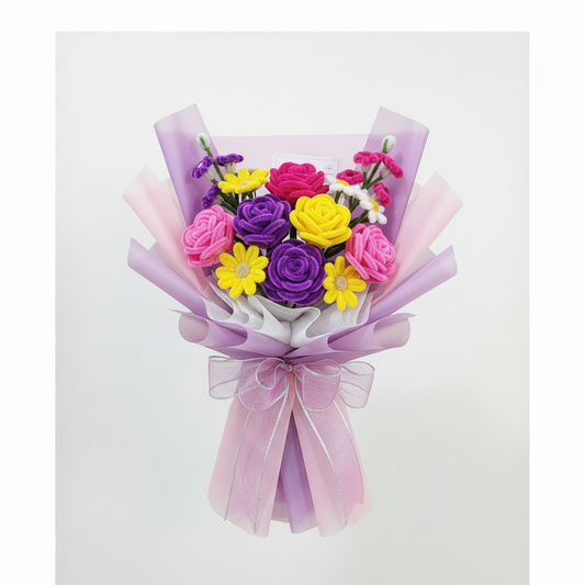 Verjaardag boeket productfoto witte achtergrond