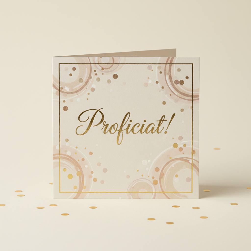 Proficiat kaart