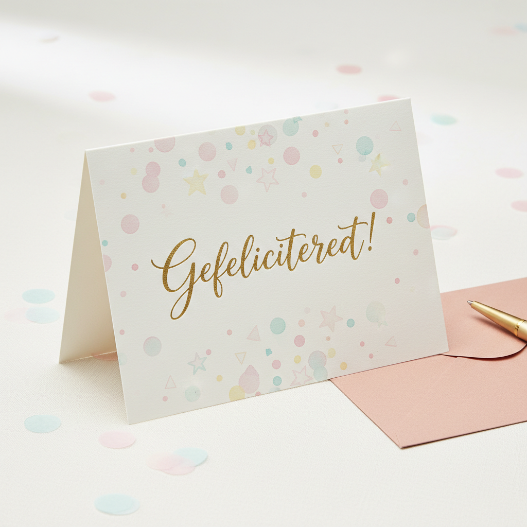 Gefeliciteerd kaart