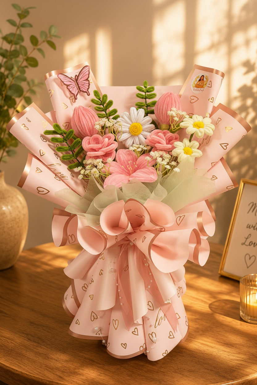 Roze boeket